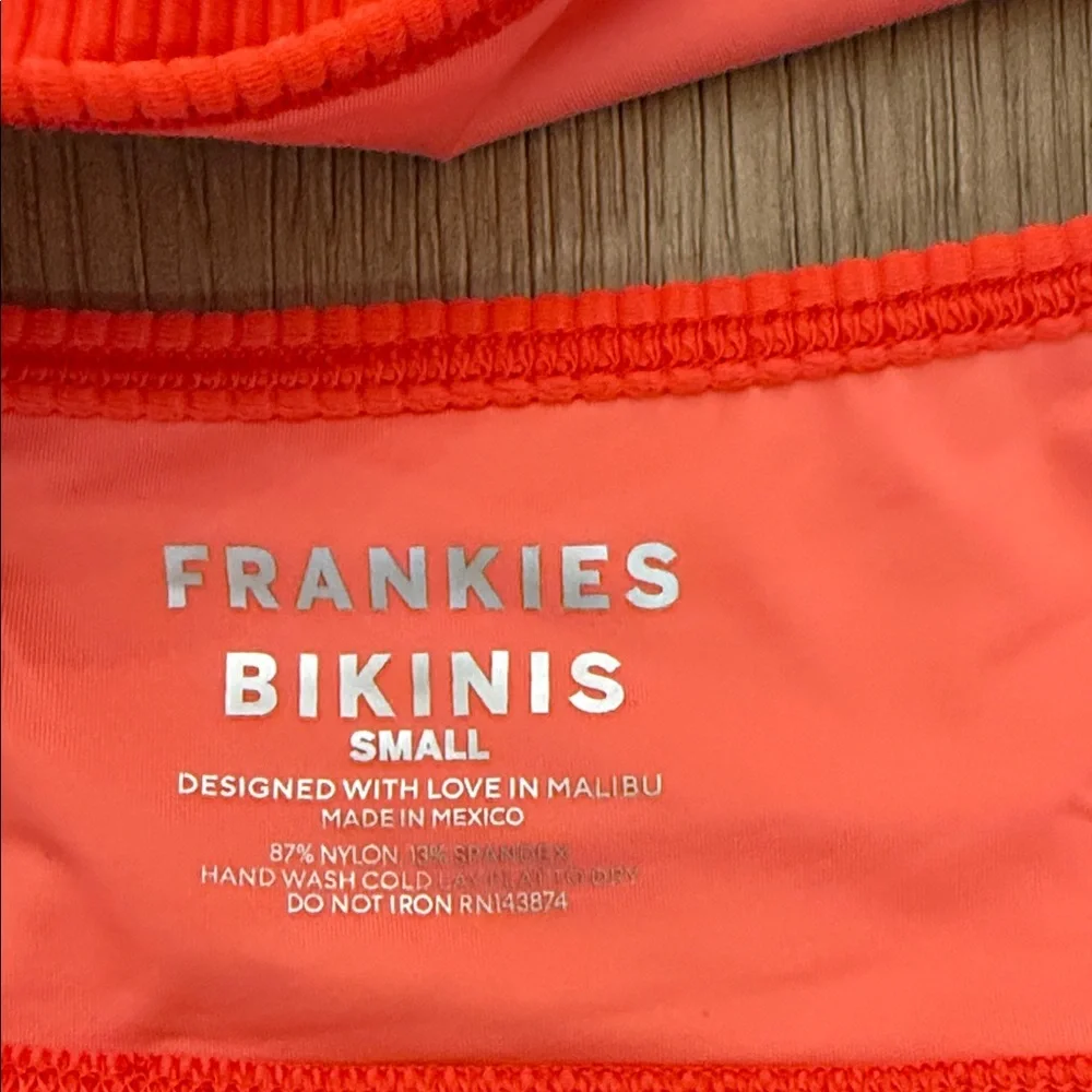 Frankies Bikinis Dallas Ribbed Bralette Bikini Top Small